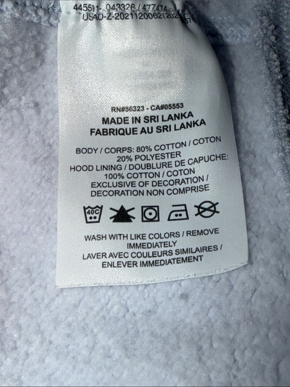 Nike- like new! Womens Cotton Lightblue pull over hoodie with lined hood Med - Picture 11 of 15